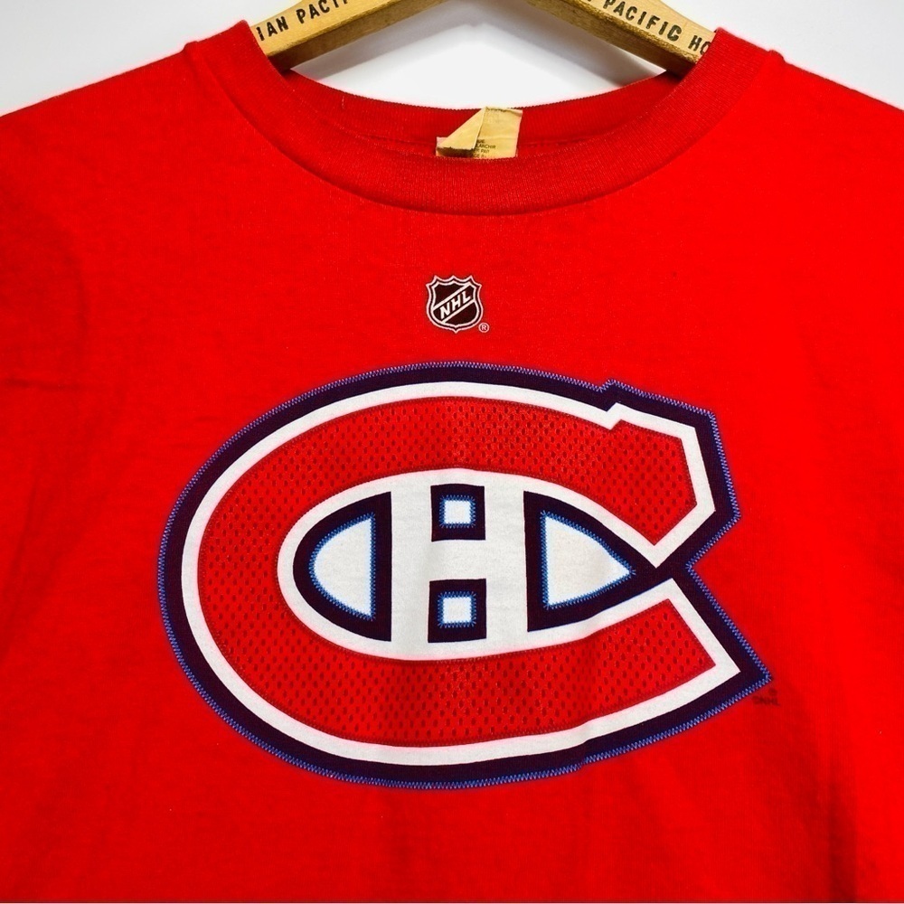 Canadien NHL hockey t shirt red reebok Cammalleri #13 medium reebok nhlpa logo - Picture 4 of 8